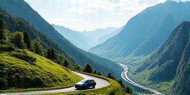 Swiss Landscape Bernina Express Driving Route